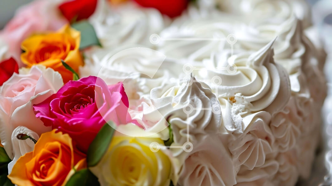 Intra Συλλεκτικό Ξύλινο Παζλ Plywood  4mm - Πολύχρωμο Rose Cake με σαντιγί Σε Ξύλινο Κουτί - Διαστάσεις: 10x10 cm – 25 κομμάτια