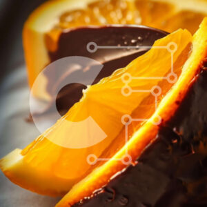 Intra Συλλεκτικό Ξύλινο Παζλ Plywood  4mm - Φέτα πορτοκαλιού καλυμμένη με σοκολάτα Σε Ξύλινο Κουτί - Διαστάσεις: 10x10 cm – 25 κομμάτια