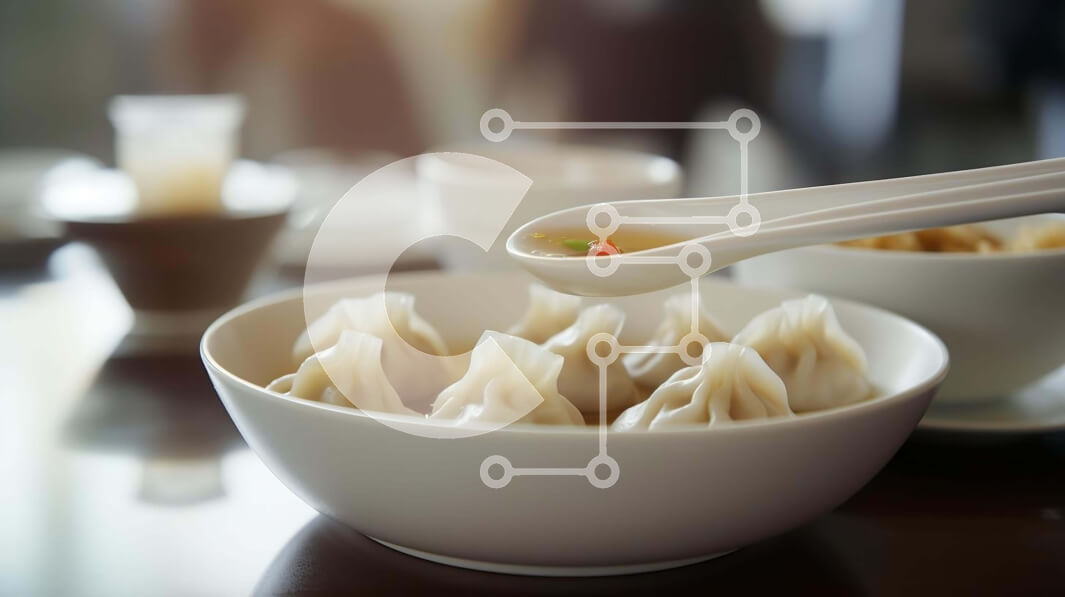 Intra Συλλεκτικό Ξύλινο Παζλ Plywood  4mm - Νόστιμα ζυμαρικά σε λευκό μπολ Σε Ξύλινο Κουτί - Διαστάσεις: 10x10 cm – 25 κομμάτια