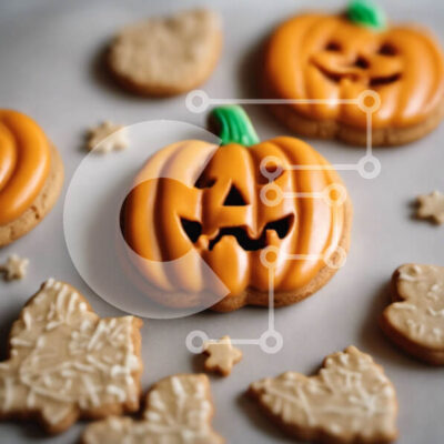 Intra Συλλεκτικό Ξύλινο Παζλ Plywood 4mm - Νόστιμα μπισκότα κολοκύθας και φύλλων Σε Ξύλινο Κουτί - Διαστάσεις: 10x10 cm – 25 κομμάτια - Image 1