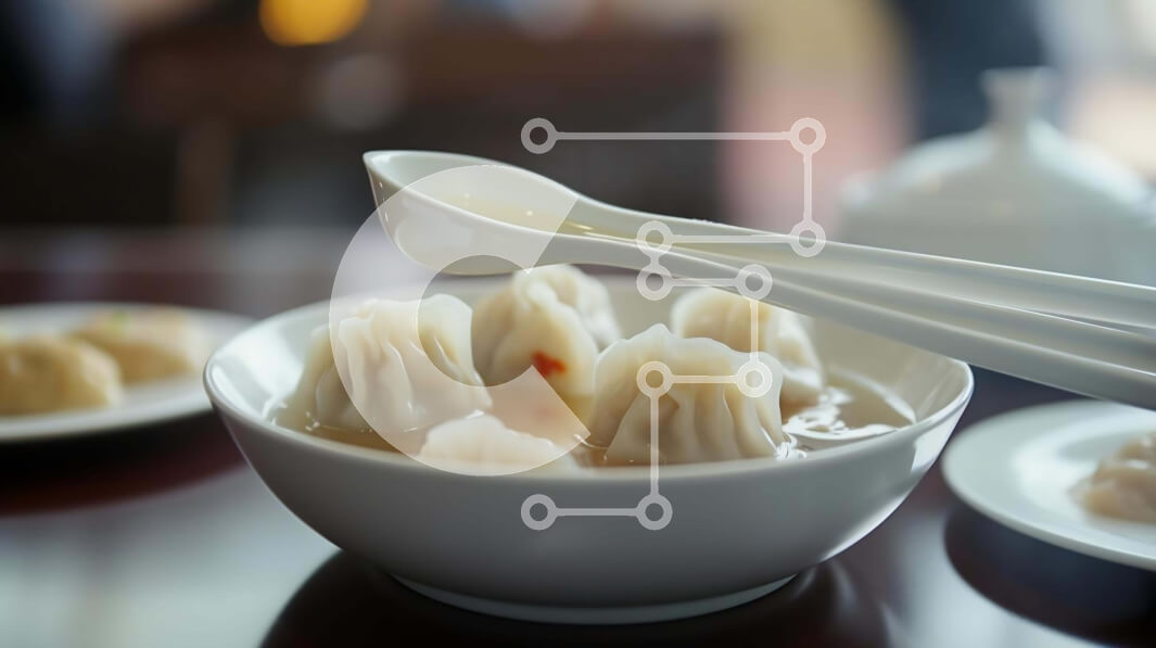 Intra Συλλεκτικό Ξύλινο Παζλ Plywood  4mm - Νόστιμα ζυμαρικά σε λευκό μπολ με ξυλάκια Σε Ξύλινο Κουτί - Διαστάσεις: 10x10 cm – 25 κομμάτια