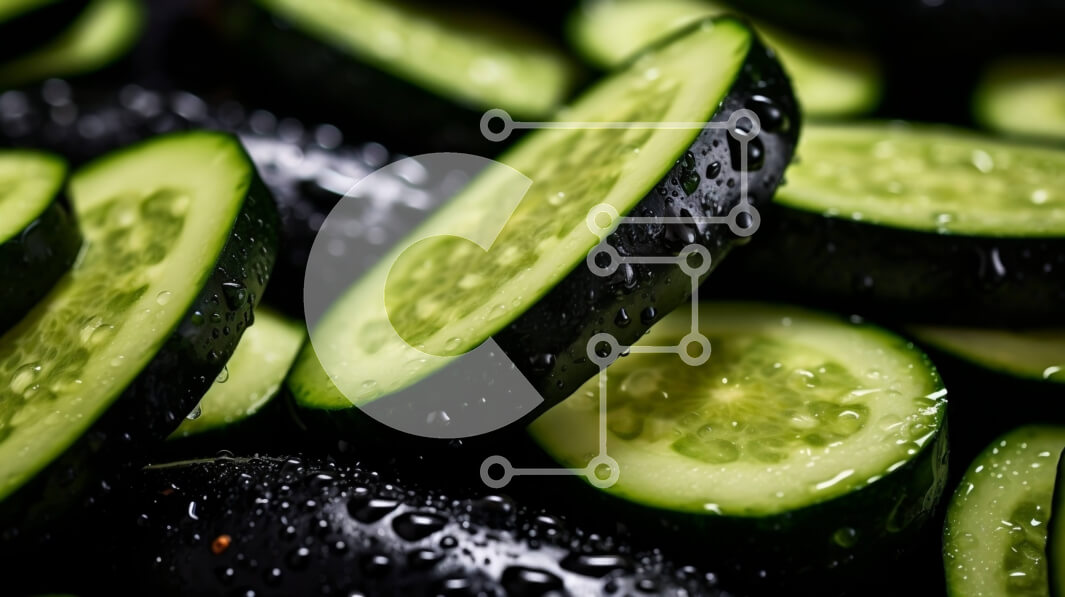 Intra Συλλεκτικό Ξύλινο Παζλ Plywood  4mm - Σωρός από φρεσκοκομμένα αγγούρια Σε Ξύλινο Κουτί - Διαστάσεις: 10x10 cm – 25 κομμάτια