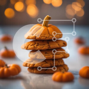 Intra Συλλεκτικό Ξύλινο Παζλ Plywood  4mm - Στοίβα μπισκότα σε σχήμα κολοκύθας Σε Ξύλινο Κουτί - Διαστάσεις: 10x10 cm – 25 κομμάτια