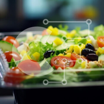 Intra Συλλεκτικό Ξύλινο Παζλ Plywood  4mm - Φρέσκια σαλάτα σε διάφανα πλαστικά δοχεία Σε Ξύλινο Κουτί - Διαστάσεις: 10x10 cm – 25 κομμάτια - Image 1