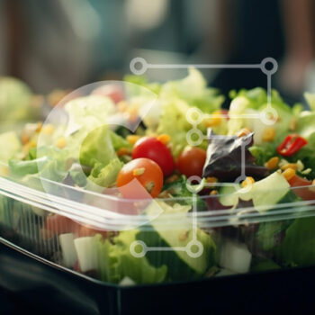 Intra Συλλεκτικό Ξύλινο Παζλ Plywood  4mm - Φρεσκοπαρασκευασμένη σαλάτα σε στοιβαγμένα δοχεία Σε Ξύλινο Κουτί - Διαστάσεις: 10x10 cm – 25 κομμάτια - Image 1