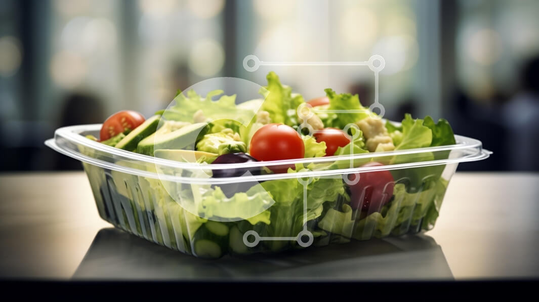 Intra Συλλεκτικό Ξύλινο Παζλ Plywood  4mm - Κοινή εμπειρία γεύματος σαλάτας Σε Ξύλινο Κουτί - Διαστάσεις: 10x10 cm – 25 κομμάτια