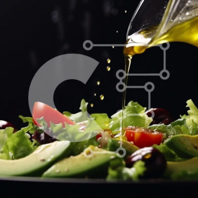 Intra Συλλεκτικό Ξύλινο Παζλ Plywood  4mm - Σαλάτα με αβοκάντο, ντομάτες και ελιές Σε Ξύλινο Κουτί - Διαστάσεις: 10x10 cm – 25 κομμάτια - Image 1