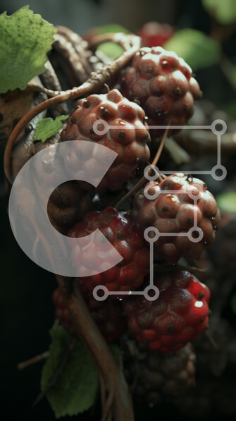 Intra Συλλεκτικό Ξύλινο Παζλ Plywood  4mm - Κοντινό πλάνο ώριμα κόκκινα μούρα Σε Ξύλινο Κουτί - Διαστάσεις: 10x10 cm – 25 κομμάτια