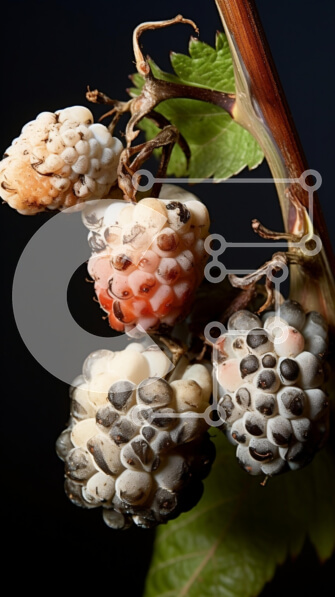 Intra Συλλεκτικό Ξύλινο Παζλ Plywood  4mm - Κοντινό πλάνο φρέσκων μούρων στο στέλεχος φυτού Σε Ξύλινο Κουτί - Διαστάσεις: 10x10 cm – 25 κομμάτια