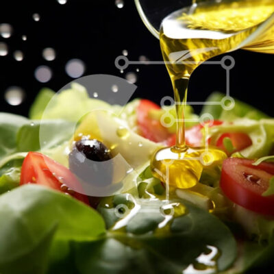 Intra Συλλεκτικό Ξύλινο Παζλ Plywood  4mm - Ζωντανή σαλάτα με ντομάτες, ελιές, μαρούλι και ελαιόλαδο Σε Ξύλινο Κουτί - Διαστάσεις: 10x10 cm – 25 κομμάτια - Image 1