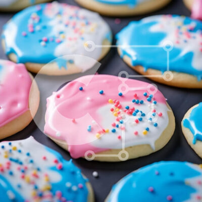 Intra Συλλεκτικό Ξύλινο Παζλ Plywood 4mm - Πολύχρωμα παγωμένα μπισκότα Σε Ξύλινο Κουτί - Διαστάσεις: 10x10 cm – 25 κομμάτια - Image 1