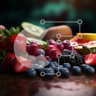 Intra Συλλεκτικό Ξύλινο Παζλ Plywood  4mm - Πολύχρωμη ποικιλία από φρέσκα φρούτα Σε Ξύλινο Κουτί - Διαστάσεις: 10x10 cm – 25 κομμάτια - Image 1