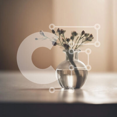 Intra Συλλεκτικό Ξύλινο Παζλ Plywood 4mm - Κομψό γυάλινο βάζο με λουλούδια Σε Ξύλινο Κουτί - Διαστάσεις: 10x10 cm – 25 κομμάτια - Image 1