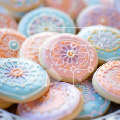 Intra Συλλεκτικό Ξύλινο Παζλ Plywood 4mm - Διακοσμητικά παγωμένα μπισκότα Σε Ξύλινο Κουτί - Διαστάσεις: 10x10 cm – 25 κομμάτια - Image 1