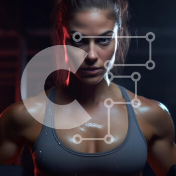 Intra Συλλεκτικό Ξύλινο Παζλ Plywood  4mm - Επικεντρωμένη αθλήτρια στο γυμναστήριο Σε Ξύλινο Κουτί - Διαστάσεις: 10x10 cm – 25 κομμάτια - Image 1