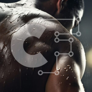 Intra Συλλεκτικό Ξύλινο Παζλ Plywood  4mm - Μυώδης πλάτη με σταγονίδια νερού Σε Ξύλινο Κουτί - Διαστάσεις: 10x10 cm – 25 κομμάτια