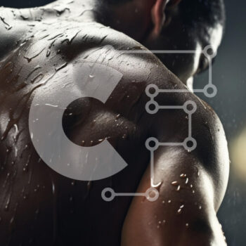 Intra Συλλεκτικό Ξύλινο Παζλ Plywood  4mm - Μυώδης πλάτη με σταγονίδια νερού Σε Ξύλινο Κουτί - Διαστάσεις: 10x10 cm – 25 κομμάτια - Image 1