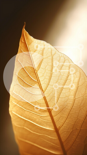 Intra Συλλεκτικό Ξύλινο Παζλ Plywood  4mm - Κοντινό πλάνο ενός χρυσού φύλλου Σε Ξύλινο Κουτί - Διαστάσεις: 10x10 cm – 25 κομμάτια