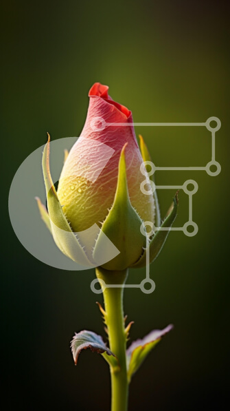 Intra Συλλεκτικό Ξύλινο Παζλ Plywood  4mm - Κοντινό πλάνο ενός τριαντάφυλλου Σε Ξύλινο Κουτί - Διαστάσεις: 10x10 cm – 25 κομμάτια