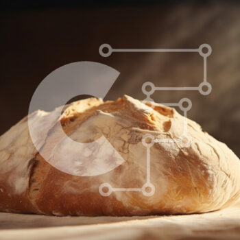 Intra Συλλεκτικό Ξύλινο Παζλ Plywood  4mm - Φρεσκοψημένη στρογγυλή φραντζόλα ψωμιού Σε Ξύλινο Κουτί - Διαστάσεις: 10x10 cm – 25 κομμάτια - Image 1