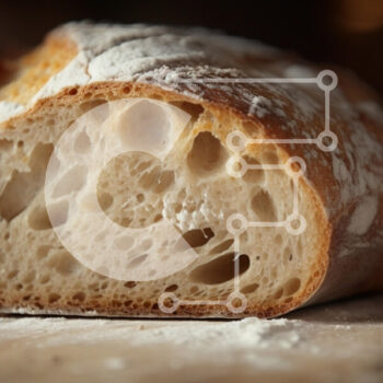 Intra Συλλεκτικό Ξύλινο Παζλ Plywood  4mm - Φρεσκοψημένο βιοτεχνικό ψωμί Σε Ξύλινο Κουτί - Διαστάσεις: 10x10 cm – 25 κομμάτια - Image 1