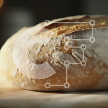 Intra Συλλεκτικό Ξύλινο Παζλ Plywood  4mm - Φρεσκοψημένο χωριάτικο ψωμί Σε Ξύλινο Κουτί - Διαστάσεις: 10x10 cm – 25 κομμάτια - Image 1