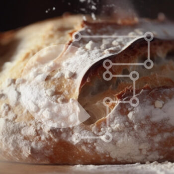 Intra Συλλεκτικό Ξύλινο Παζλ Plywood  4mm - Φρεσκοψημένο καρβέλι ψωμί Σε Ξύλινο Κουτί - Διαστάσεις: 10x10 cm – 25 κομμάτια - Image 1