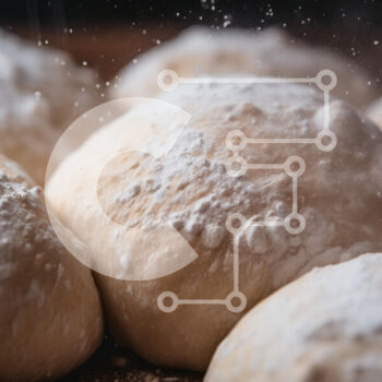 Intra Συλλεκτικό Ξύλινο Παζλ Plywood  4mm - Φρεσκοφτιαγμένες μπάλες ζύμης με αλεύρι Σε Ξύλινο Κουτί - Διαστάσεις: 10x10 cm – 25 κομμάτια - Image 1