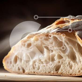 Intra Συλλεκτικό Ξύλινο Παζλ Plywood  4mm - Φρεσκοψημένο ψωμί με αέρινη ψίχα Σε Ξύλινο Κουτί - Διαστάσεις: 10x10 cm – 25 κομμάτια - Image 1