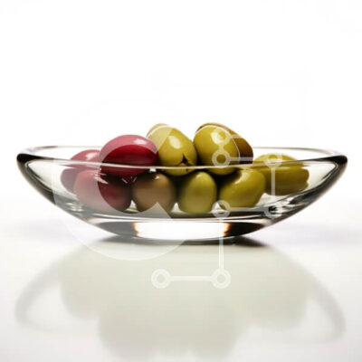 Intra Συλλεκτικό Ξύλινο Παζλ Plywood 4mm - Ποικιλία ελιών σε γυάλινο μπολ Σε Ξύλινο Κουτί - Διαστάσεις: 10x10 cm – 25 κομμάτια - Image 1