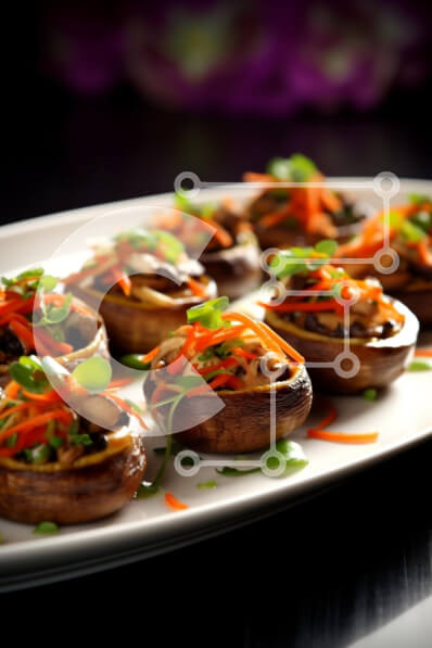 Intra Συλλεκτικό Ξύλινο Παζλ Plywood  4mm - Μανιτάρια γκουρμέ γεμιστά Σε Ξύλινο Κουτί - Διαστάσεις: 10x10 cm – 25 κομμάτια