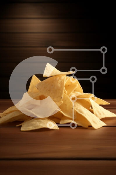 Intra Συλλεκτικό Ξύλινο Παζλ Plywood  4mm - Τσιπς τορτίγιας σε ξύλινη επιφάνεια Σε Ξύλινο Κουτί - Διαστάσεις: 10x10 cm – 25 κομμάτια