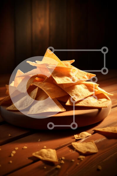 Intra Συλλεκτικό Ξύλινο Παζλ Plywood  4mm - Τσιπς τορτίγιας σε ξύλινη πιατέλα Σε Ξύλινο Κουτί - Διαστάσεις: 10x10 cm – 25 κομμάτια