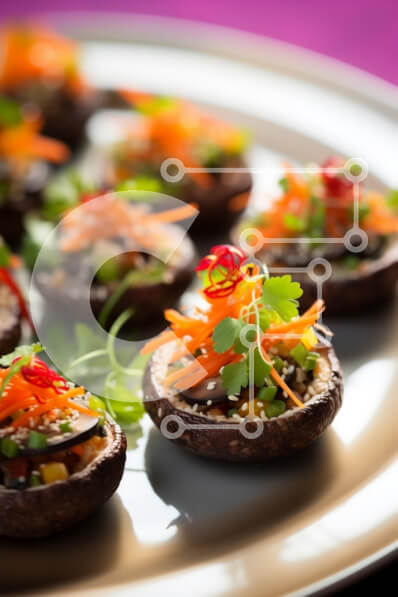 Intra Συλλεκτικό Ξύλινο Παζλ Plywood  4mm - Μανιτάρια γεμιστά με πολύχρωμες επικαλύψεις Σε Ξύλινο Κουτί - Διαστάσεις: 10x10 cm – 25 κομμάτια