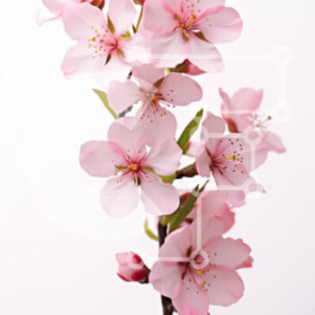 Intra Συλλεκτικό Ξύλινο Παζλ Plywood  4mm - Pink Cherry Blossoms in Bloom Σε Ξύλινο Κουτί - Διαστάσεις: 10x10 cm – 25 κομμάτια - Image 1