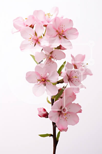 Intra Συλλεκτικό Ξύλινο Παζλ Plywood  4mm - Pink Cherry Blossoms in Bloom Σε Ξύλινο Κουτί - Διαστάσεις: 10x10 cm – 25 κομμάτια