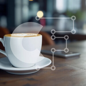 Intra Συλλεκτικό Ξύλινο Παζλ Plywood  4mm - Latte Art σε ένα άνετο σκηνικό καφέ Σε Ξύλινο Κουτί - Διαστάσεις: 10x10 cm – 25 κομμάτια