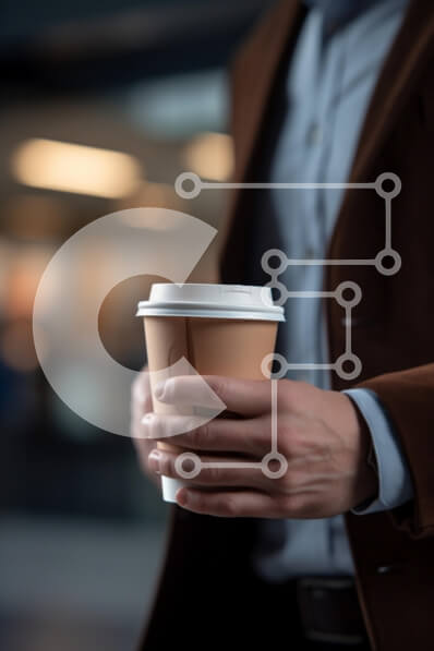 Intra Συλλεκτικό Ξύλινο Παζλ Plywood  4mm - Ατομικό κύπελλο καφέ σε εκλεπτυσμένο περιβάλλον Σε Ξύλινο Κουτί - Διαστάσεις: 10x10 cm – 25 κομμάτια