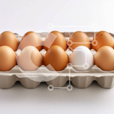 Intra Συλλεκτικό Ξύλινο Παζλ Plywood 4mm - Κουτί αυγών με καφέ και λευκές παραλλαγές Σε Ξύλινο Κουτί - Διαστάσεις: 10x10 cm – 25 κομμάτια - Image 1