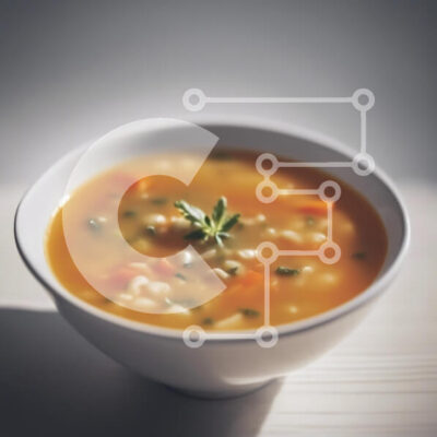 Intra Συλλεκτικό Ξύλινο Παζλ Plywood  4mm - Μπολ με ζεστή σούπα λαχανικών Σε Ξύλινο Κουτί - Διαστάσεις: 10x10 cm – 25 κομμάτια - Image 1