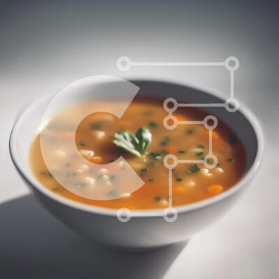 Intra Συλλεκτικό Ξύλινο Παζλ Plywood  4mm - Μπολ με ζεστή σούπα λαχανικών Σε Ξύλινο Κουτί - Διαστάσεις: 10x10 cm – 25 κομμάτια - Image 1