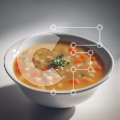 Intra Συλλεκτικό Ξύλινο Παζλ Plywood  4mm - Μπολ με σούπα λαχανικών Σε Ξύλινο Κουτί - Διαστάσεις: 10x10 cm – 25 κομμάτια - Image 1