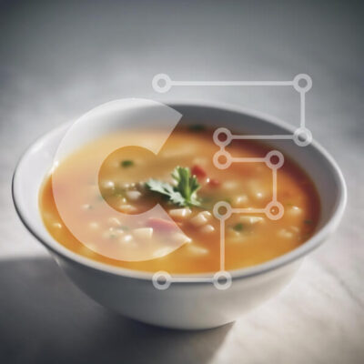 Intra Συλλεκτικό Ξύλινο Παζλ Plywood  4mm - Μπολ σούπας με λαχανικά και κόλιανδρο Σε Ξύλινο Κουτί - Διαστάσεις: 10x10 cm – 25 κομμάτια - Image 1