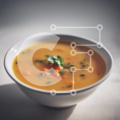 Intra Συλλεκτικό Ξύλινο Παζλ Plywood  4mm - Μπολ σούπας με καρότα και κόλιανδρο Σε Ξύλινο Κουτί - Διαστάσεις: 10x10 cm – 25 κομμάτια - Image 1