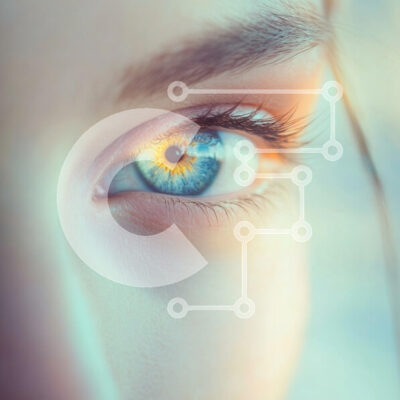 Intra Συλλεκτικό Ξύλινο Παζλ Plywood  4mm - Κοντινό πλάνο ενός όμορφου μπλε ματιού Σε Ξύλινο Κουτί - Διαστάσεις: 10x10 cm – 25 κομμάτια - Image 1