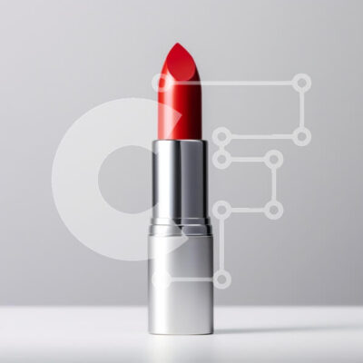 Intra Συλλεκτικό Ξύλινο Παζλ Plywood  4mm - Κόκκινο κραγιόν σε ασημί περίβλημα Σε Ξύλινο Κουτί - Διαστάσεις: 10x10 cm – 25 κομμάτια - Image 1