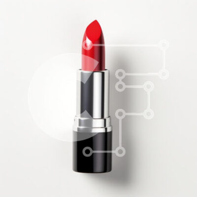 Intra Συλλεκτικό Ξύλινο Παζλ Plywood  4mm - Κόκκινο κραγιόν σε άσπρο φόντο Σε Ξύλινο Κουτί - Διαστάσεις: 10x10 cm – 25 κομμάτια - Image 1