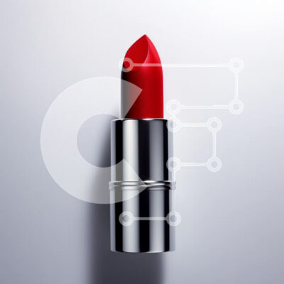 Intra Συλλεκτικό Ξύλινο Παζλ Plywood  4mm - Κόκκινο κραγιόν σε μίνιμαλ φόντο Σε Ξύλινο Κουτί - Διαστάσεις: 10x10 cm – 25 κομμάτια - Image 1