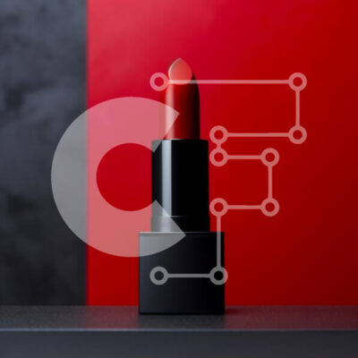 Intra Συλλεκτικό Ξύλινο Παζλ Plywood  4mm - Κομψό κόκκινο κραγιόν Σε Ξύλινο Κουτί - Διαστάσεις: 10x10 cm – 25 κομμάτια - Image 1