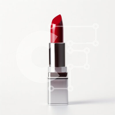 Intra Συλλεκτικό Ξύλινο Παζλ Plywood  4mm - Κόκκινο κραγιόν σε ασημί περίβλημα Σε Ξύλινο Κουτί - Διαστάσεις: 10x10 cm – 25 κομμάτια - Image 1